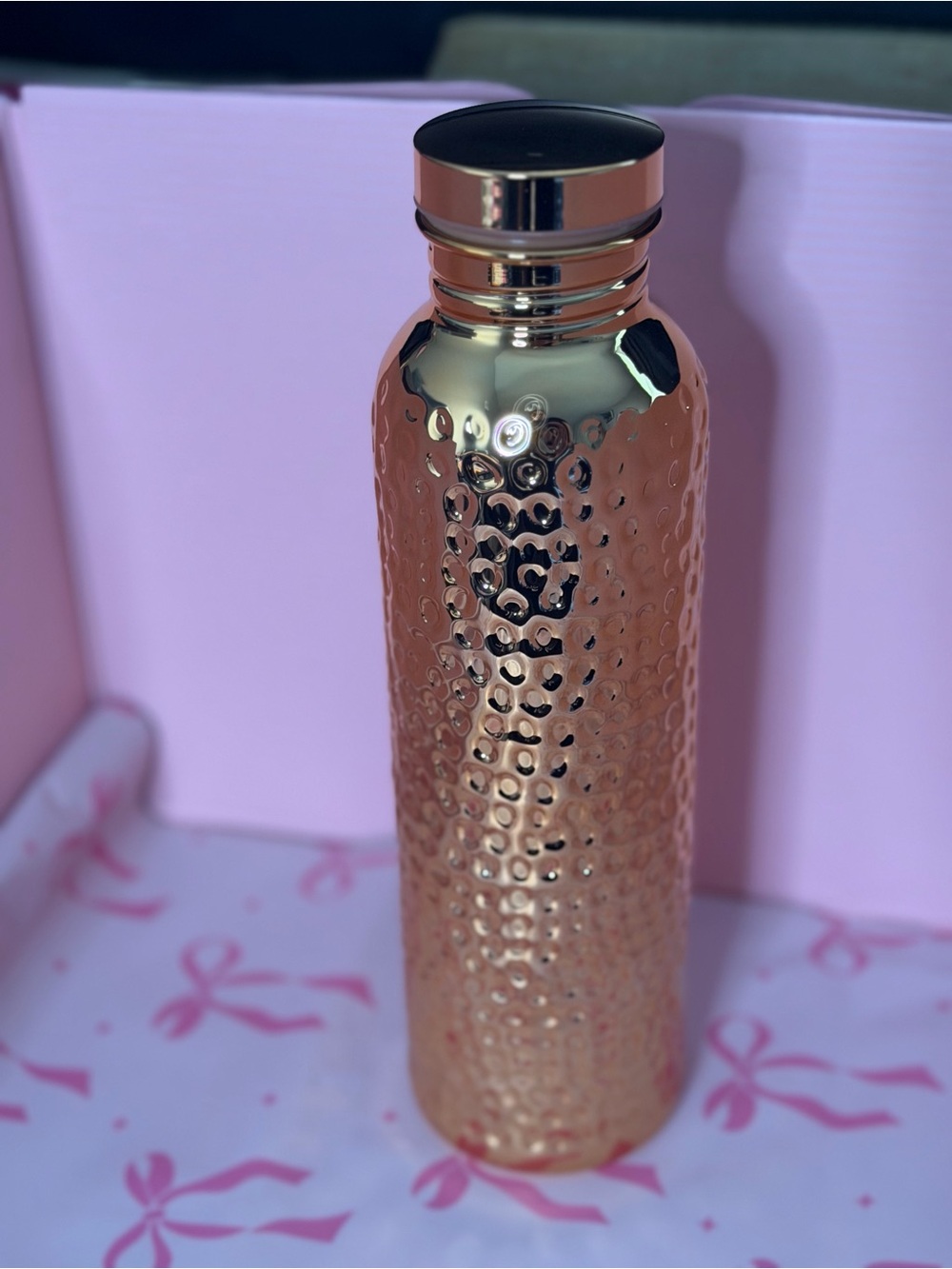 Hammered Copper Water Bottle